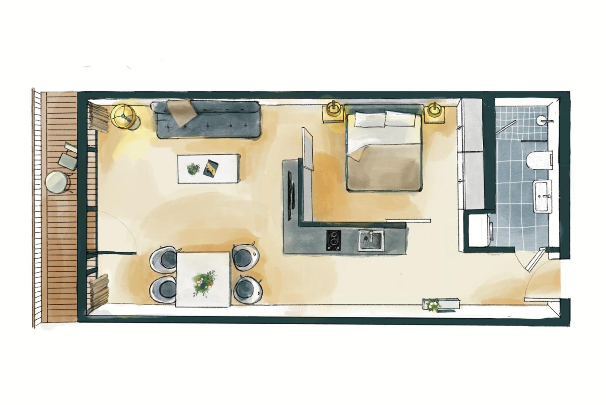 Waveboard Hotel & Boardinghouse Potsdam Rom bilde